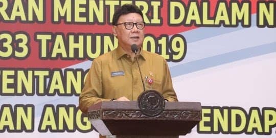 Sekertaris Daerah menghadiri undangan Sosialisasi Peraturan Menteri Dalam Negeri No 33 Tahun 2019.