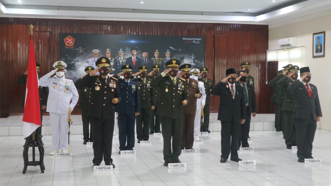Upacara HUT TNI ke 75 Dilakukan Secara Virtual