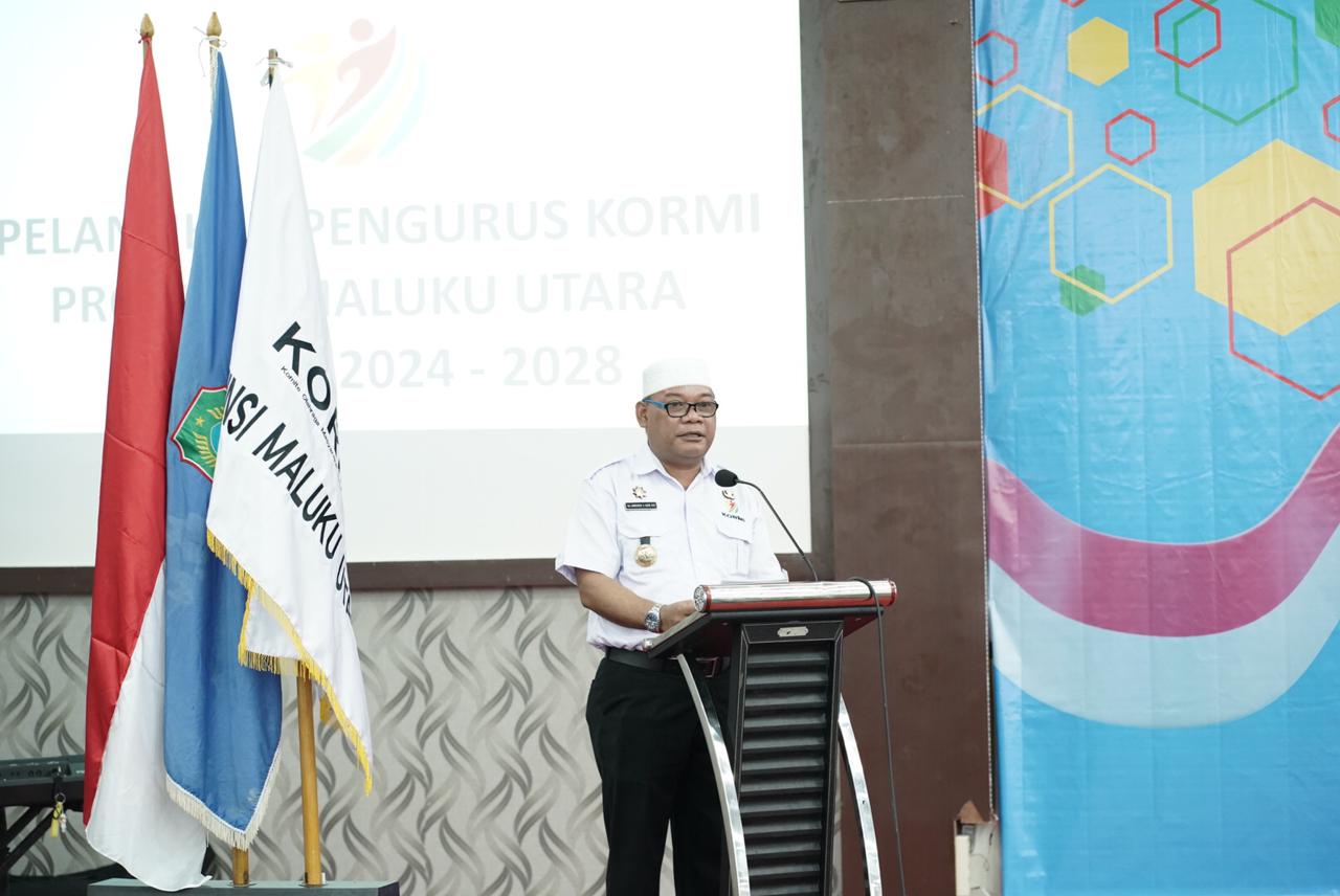 Pj Gubernur Maluku Utara Hadiri Pelantikan KORMI, Dorong Pembudayaan Olahraga Masyarakat dan Peningkatan Hubungan Sosial