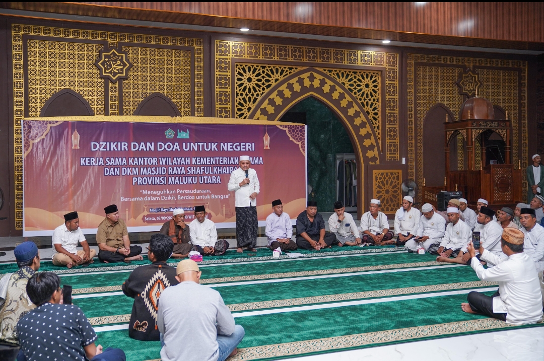 Dzikir Kebangsaan di Sofifi: Wagub Sarbin Ajak Masyarakat Jaga Maluku Utara Tetap Damai